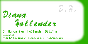 diana hollender business card